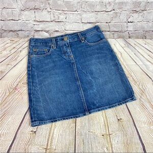 WOMEMS J.CREW DENIM MONI SKIRT SIZE 27